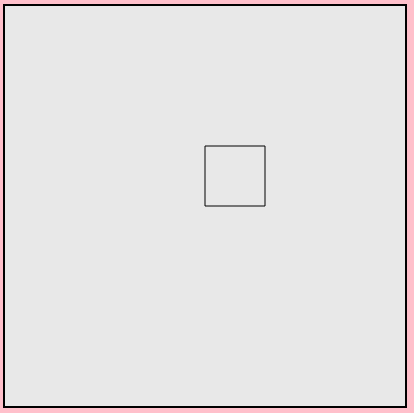 Square in correct coordinates